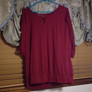 5/25 Faded Glory Lace Back Top